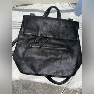 Mossimo Supply Co. Black Leather Backpack